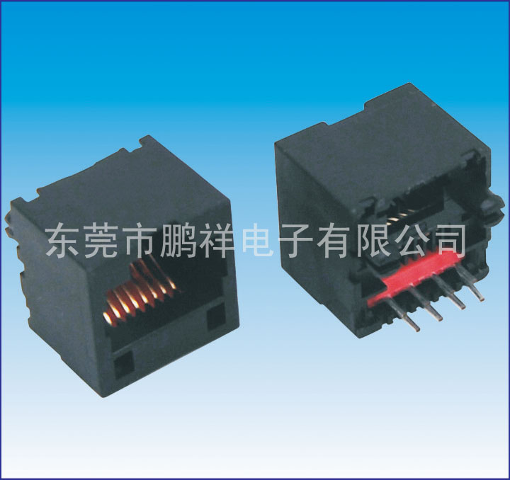 RJ45系列，180度 全塑 扁针